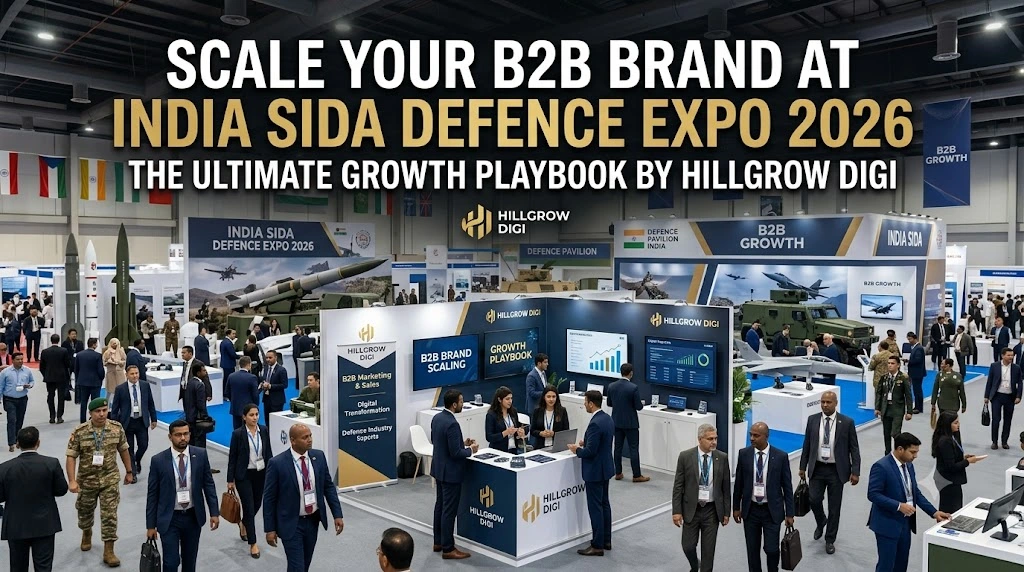 Scale Your B2B Brand at INDIA SIDA Defence Expo 2026: The Ultimate Growth Playbook by Hillgrow Digi